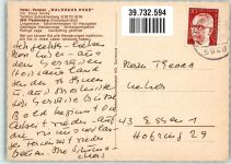 57392 W5948 Fleckenberg , Sauerl Gebrauchsspuren Hotel Pension Waldhaus Rose