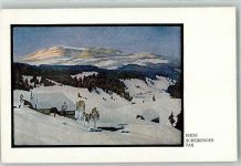Repro Winter Scheidender Tag Verlag B. G. Teubner Nr. 84 Biese, K. Künstlerkarte