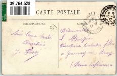 95290 L'Isle-Adam 1917 - Les Bords de l´Oise Motorboot Briefmarke Bildseite