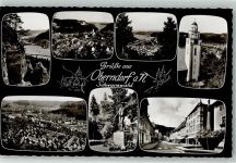 78727 W7238 Oberndorf am Neckar Foto AK Strassenansicht Kirche
