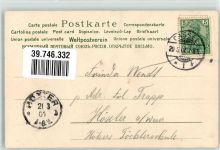 Veilchenduft Duftkarte 1901 Lithographie