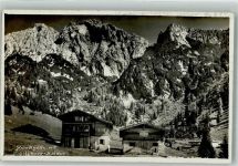 6351 Scheffau am Wilden Kaiser 1928 Foto AK Hüttenstempel Keindlhütte