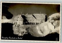 Schneekoppe Winter Gasthaus Riesenbaude im Raureif