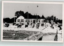 23746 W2436 Kellenhusen Ostsee Foto AK Schwimmbad Strand Gasthaus