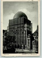 W3000 Hannover Hochhaus Planetarium Sternwarte Foto AK Astronomie 1930 Gebrauchsspuren