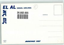 Boeing 707 EL AL Foto AK