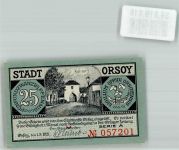 47495 W4134 Orsoy , Niederrhein 1921 Notgeldschein 25 Pfennig