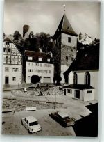 64757 W6932 Hirschhorn Neckar - Marktplatz Kirche Schloss