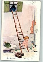 Humor Der Wächter Amor WBSS 1001 Scheuermann, W. 1912