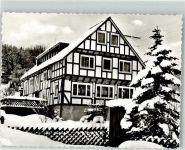 57339 W5927 Zinse Foto AK Winter Pension Dreischärf