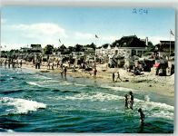 23747 W2435 Dahme , Holst Foto AK Schwimmbad Strand Gasthaus