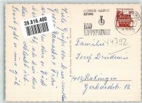 33175 W4792 Bad Lippspringe 1966 Foto AK Fliegeraufnahme Sanatorium