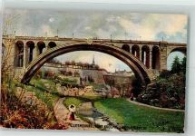 Luxembourg Luxemburg Adolphbrücke Tucks Oilette Nr.737 Brücke 1910 Künstlerkarte