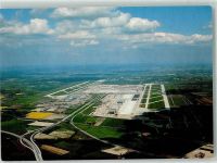 W8000 München Fliegeraufnahme Flughafen Foto AK