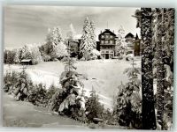 77815 W7580 Sand , Schwarzwaldhochstr Foto AK Plättig Hotel 800 m Winter Schnee