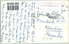 Santos 1958 Foto AK Foto Postal Stempel Ohne Postwertzeichen eingeg. Postamt Nürnberg
