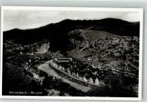 76599 W7566 Weisenbach , Murgtal Foto AK Gasthaus zum Hirsch Kirche