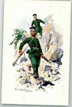 Soldaten Uniform Gendarmerie 1864 Hoffmann, A. Künstlerkarte