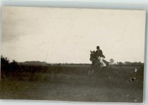 Hindernisreiten Pferderennen Privatfoto AK