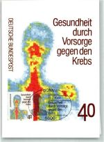 Sonderpostwertzeichen Gesundheit durch Vorsorge gegen Krebs Philatelie Medizin 1981