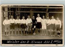 Meister der B. Klasse Abt. I. 1920/21 Fußballmannschaft Gebrauchsspuren