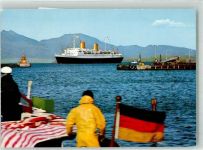 Ozeanliner des Norddeutschen Lloyd Bordstempel Dampfer Europa 1969 Foto AK
