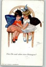 Kinder Inflationsporto 120 Mark A. V. No. 608 Spark, Ch. 1923 Künstlerkarte