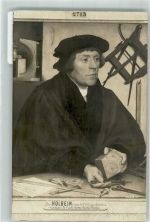 sign. Holbein, Hans Der Astronom Nicolas Kratzer Astronomie Künstlerkarte
