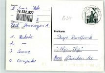 Deutsche Post Flugzeug Briefträger Hund Ausmalkarte