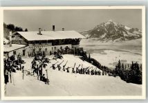 Kemptner Hütte Gebrauchsspuren Grünten Winter
