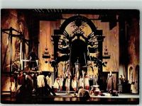 W4000 Düsseldorf Szene aus der Oper Tosca von Puccini Oper Bühnenbild Foto AK