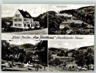 61389 W6384 Arnoldshain KEINE AK Hotel Am Forsthaus Schwimmbad Informationskarte