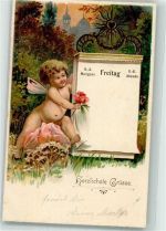 Elfe Freitag Kalender Lithographie