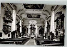 73349 W7346 Wiesensteig Foto AK Inneres der Stadtpfarrkirche