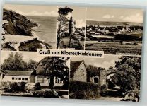 18565 O2346 Kloster , Hiddensee - Leuchtturm Gerhart-Hauptmann-Haus Kloster