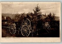 Artilleriepark in Fliegerdeckung WK I Waffe 1915 Gebrauchsspuren
