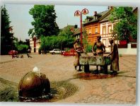 56170 W5413 Bendorf , Rhein - Yzeurer Platz mit Waschfauen-Brunnen