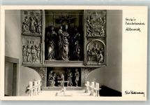97437 W8728 Unterhohenried Foto AK Altarrelief in der Kirche Fotograf Wiedemann