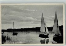 03042 O7500 Cottbus 1938 Foto AK Byhleguhrer See Segelboote