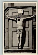 95460 W8581 Himmelkron Foto AK Kirche Kruzifix