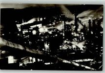 Resita Reschitz Foto AK Fabrik Nacht