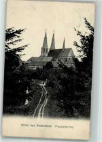 37115 W3408 Duderstadt , Niedersachs 1903 Foto AK Kirche Porbstei