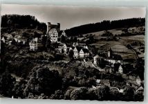 72213 W7272 Berneck , Württ Foto AK Schloss Kirche