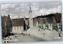 92421 W8460 Schwandorf , Bay - Marktplatz, Kirche