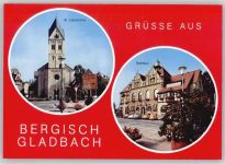 51427 W5060 Bergisch Gladbach - St. Laurentiuskirche, Rathaus