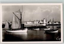 29730 Le Guilvinec Foto AK Hafen Leuchtturm