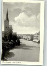 83607 W8150 Holzkirchen , Oberbay - Marktplatz mit Kirche St. Laurentius