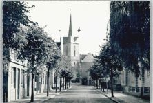 37115 W3408 Duderstadt , Niedersachs Foto AK St. Servatius Kirche Bahnhofstraße