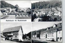 07429 O6821 Rohrbach b Rudolstadt - Ortsansicht, Konsum- Gaststätte Sorbitzgrund