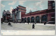 Boston - Bahnhof , Strassenbahn